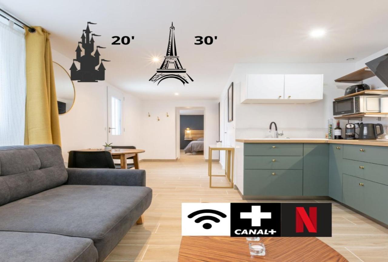 Calme Absolu, Terrasse Et Parking Entre Paris Et Disney Vaires-sur-Marne 外观 照片